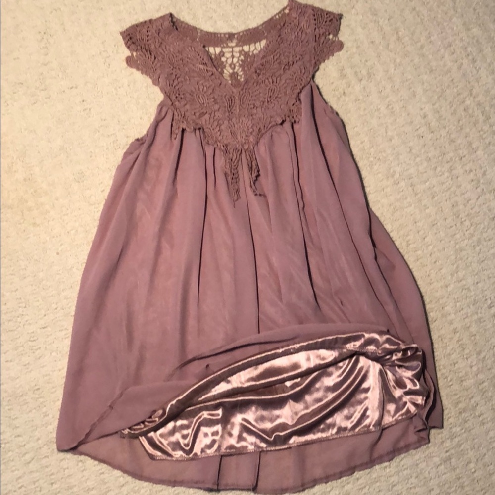 Mauve baby doll dress!